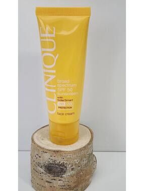 1- Clinique Broad Spectrum SPF 50 Sunscreen Face Cream with SolarSmart